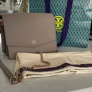 Tory Burch Taupe Crossbody Bag